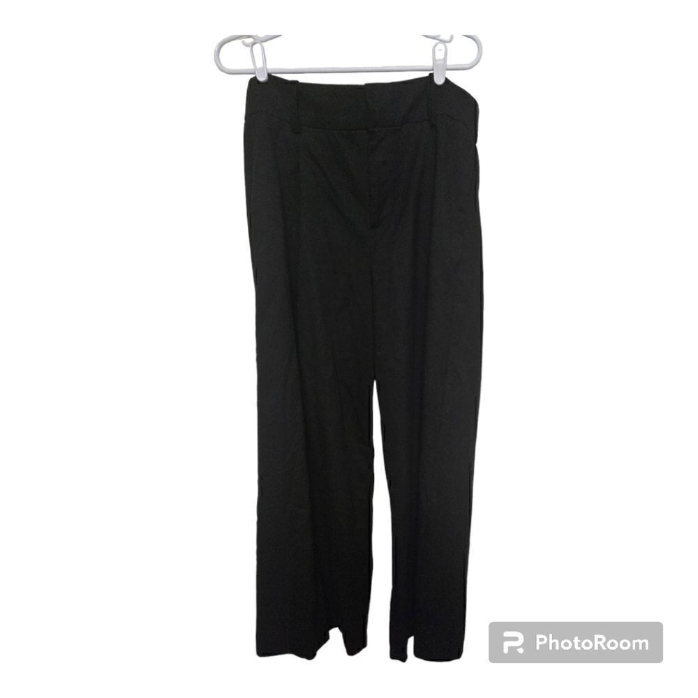 Banana Republic Toulouse Wide Leg Pants Black 12P